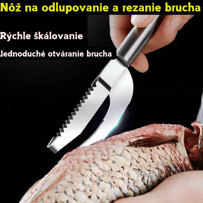 Kupte jeden kus a druhý zdarma! Nůž z nerezové oceli, škrabka na rybí šupiny