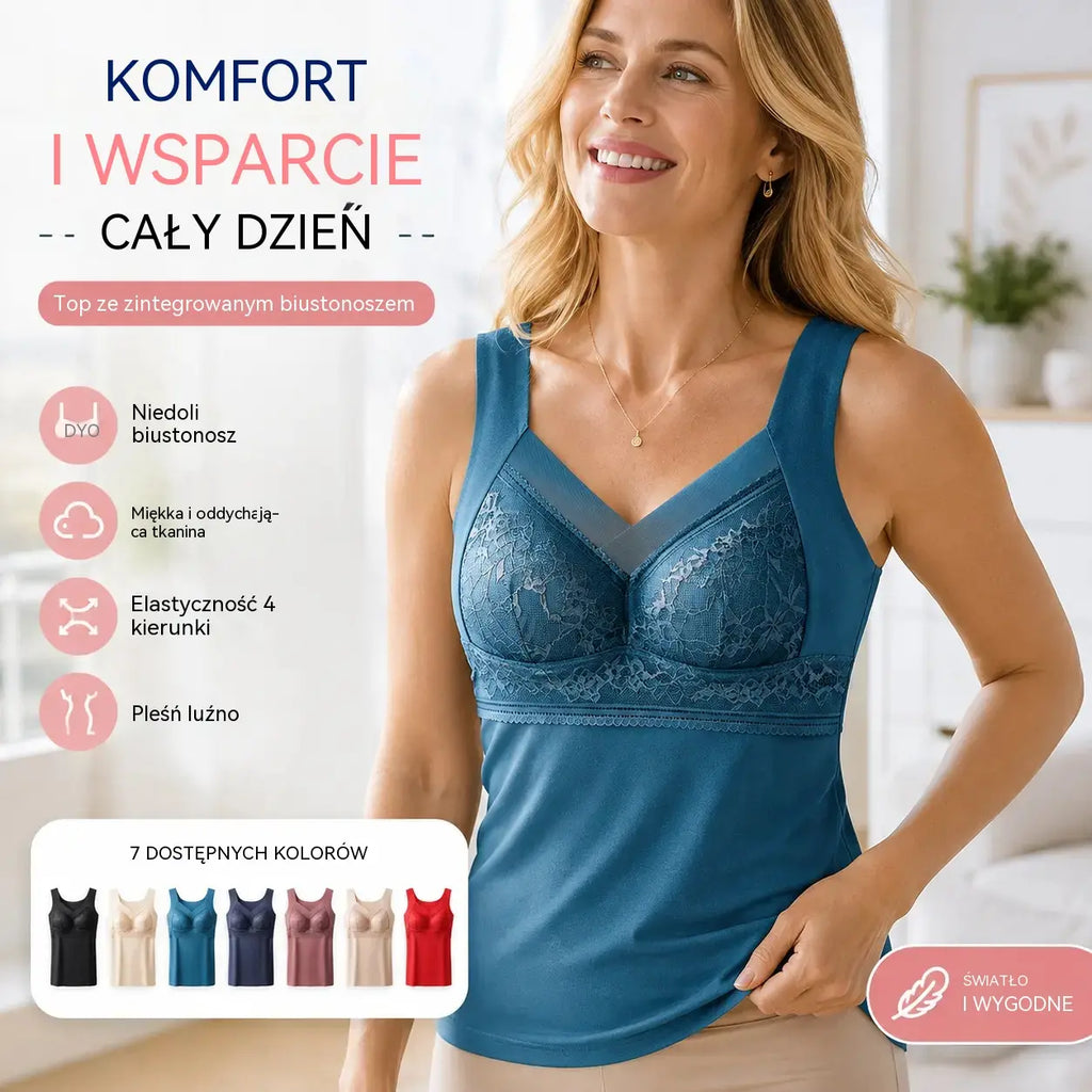 🔥Kup 1, a 1 dostaniesz gratis❤️【L-4XL】Koronkowy biustonosz z ramiączkami i wykwintnym wzorem na plecach; skutecznie unosi i zbiera biust, zapobiegając jego opadaniu ✅【Zalecany przez lekarzy】