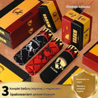 💥【1 komplet 3 szt. 99 zł】🚹✅🔥Bielizna męska oddychająca z lodowego jedwabiu, bezszwowa, wygodna, duże rozmiary, nowoczesny nadruk