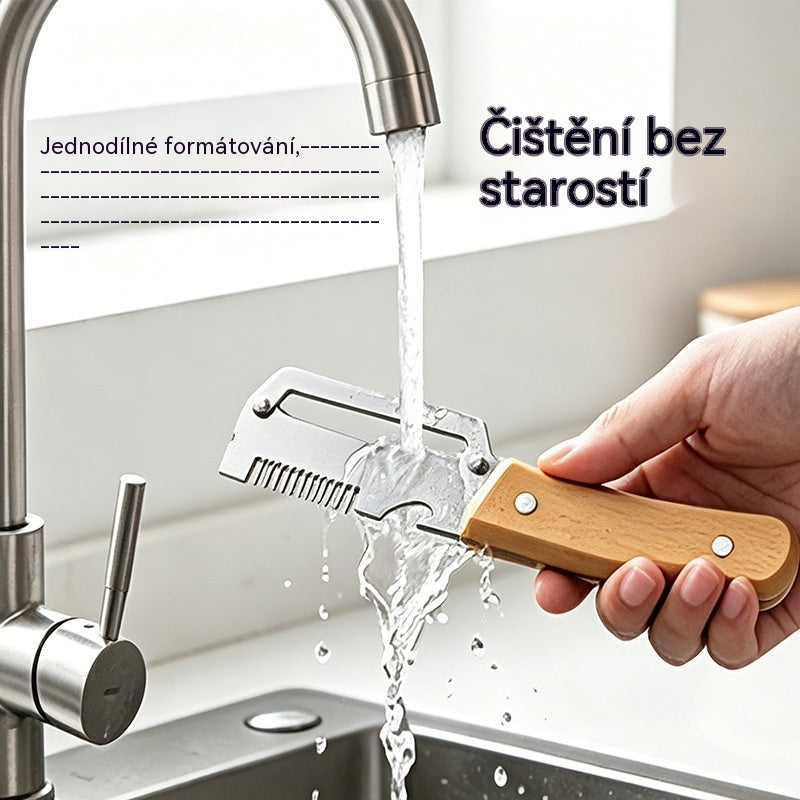 Kupte 1, dostanete 1 zdarma (2 položky) Multifunkční kuchyňská škrabka 3 v 1: Loupá, krájí a otevírá lahve!