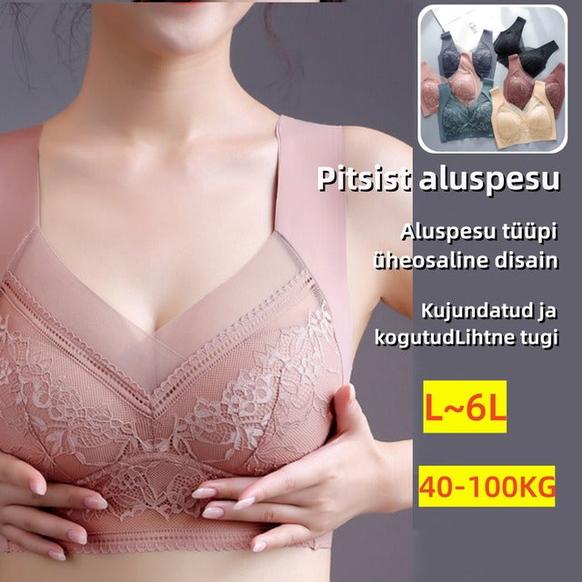 【Kupte 2 a získejte 2 zdarma】【40–110 kg】 Pohodlná dámská bezešvá krajková podprsenka