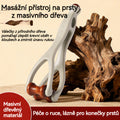 Masážní pomůcka na prsty z masivního dřeva: Válečky z přírodního dřeva pomáhají odblokovat meridiány kloubů a zmírnit únavu rukou.