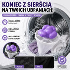 🧺 6 szt. za 99 zł 🐾 Koniec z sierścią na ubraniach! ✨ Pływający filtr do pralki usuwa włosy, kłaczki i sierść zwierząt podczas każdego prania