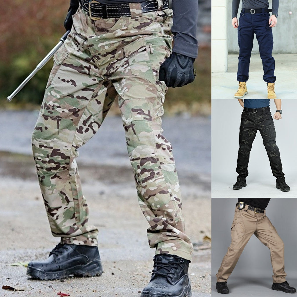 Vojenské cargo kalhoty pro muže, velikosti S–6XL (vhodné pro 40–105 kg)