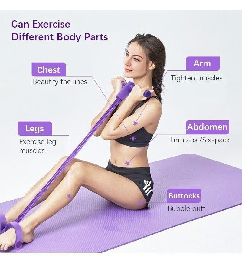 Odporový pás ve stylu pedálu, fitness lano, přenosné fitness lano